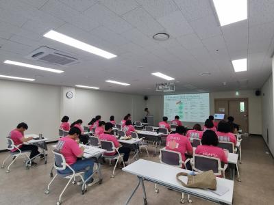 제23회 조치원복숭아축제 티셔츠 착용 근무 및 교육 참석